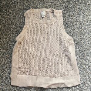 a new day Beige Sleeveless Knit Top